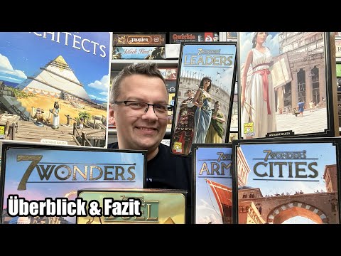 7 Wonders Extra (Repos) - Grundspiel - 4 Erweiterungen - 2er Spiel - Architects Familienspiel