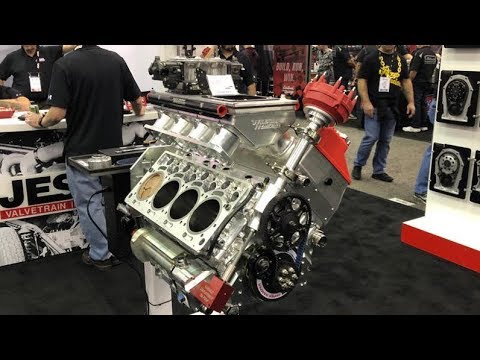 JESEL ValveTrain Equal 8 12,000RPM Engine, Flat Plane Crank LS, Shaft Rockers and More! - PRI 2018