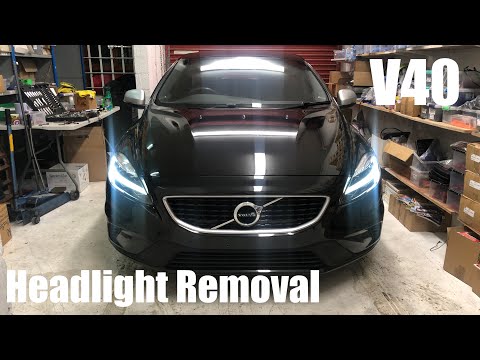 Volvo V40 Headlight Removal 2012-2019 - How To Remove The Headlights DIY