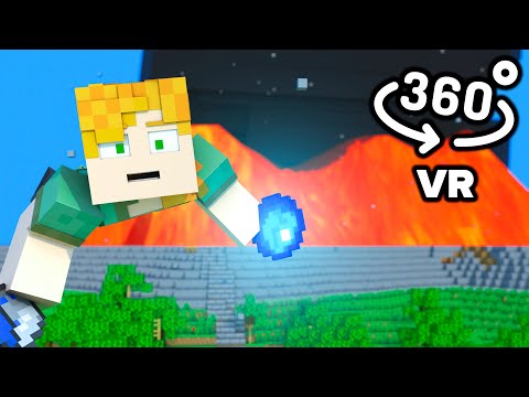 Mind-Blowing VR Volcano Eruption in Minecraft!
