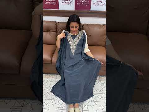 Crape silk kaftan top and bottom collections for booking visits
