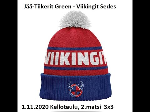 Jää-Tiikerit Green - Viikingit Sedes 1.11.2020 2.peli