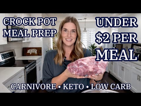 Budget Friendly Crock-Pot Carnivore Diet Meal Prep