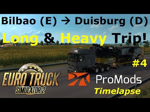 Euro Truck Simulator 2: Promods 2.16: Bilbao (E) - Duisburg (D) Timelapse