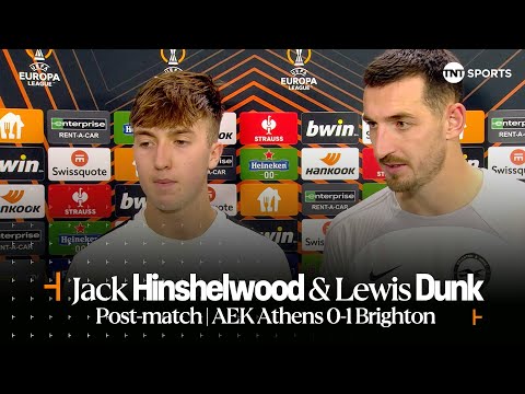 "HISTORIC DAY FOR THE CLUB" 👏 | Hinshelwood & Dunk | AEK Athens 0-1 Brighton | Europa League