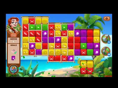 Lost Island Blast Adventure Level 1750 NO BOOSTERS - A S GAMING ✔