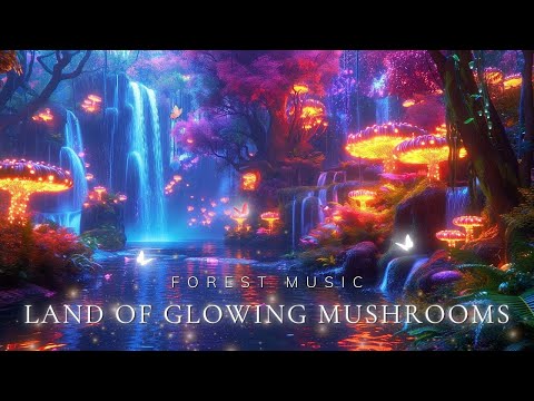 🍄Land of Glowing Mushrooms🌳Mystical Forest Music🌳Relax, relieve stress and start a peaceful sleep