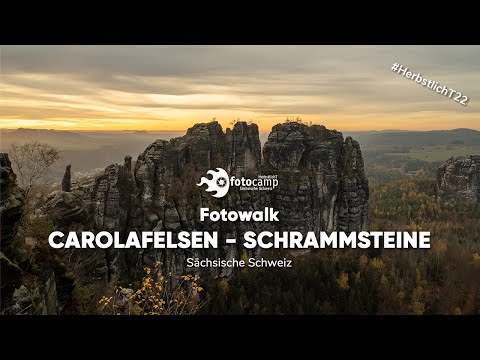 Fotowalk Carolafelsen - Schrammsteine | Elbsandsteingebirge | FotoCamp 2022 | #herbstlichT22