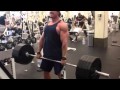 Bradly Castleberry dead lifting 5 plates 10 reps