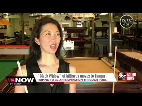 "Black Widow" of billiards moves to Tampa