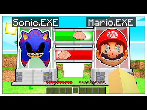 SCAMBIO IL CERVELLO TRA SONIC.EXE E MARIO.EXE! - Minecraft ITA