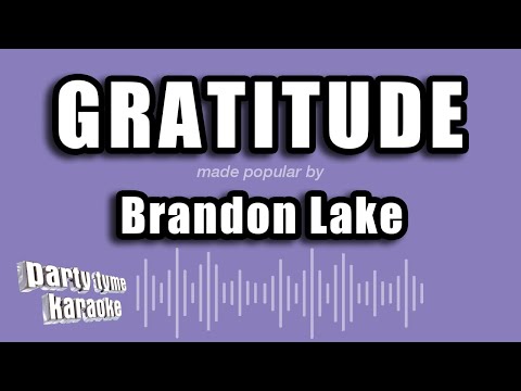 Brandon Lake - Gratitude (Karaoke Version)
