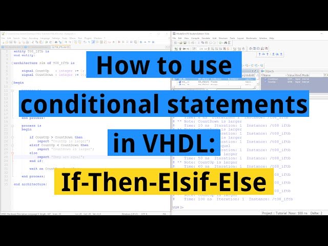 Mastering Conditional Statements in VHDL: A Comprehensive Guide to If ...