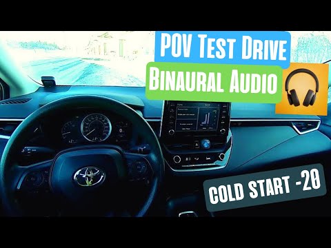 Thumbnail for 2022 Toyota Corolla 1.8 POV Drive & Cold Start -20° (Binaural 3D Audio) ASMR by Toyota, SEAT, Toyota Corolla, Car