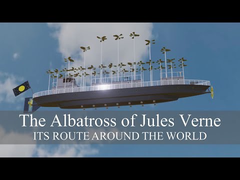 The Albatross of Jules Verne: its route around the world