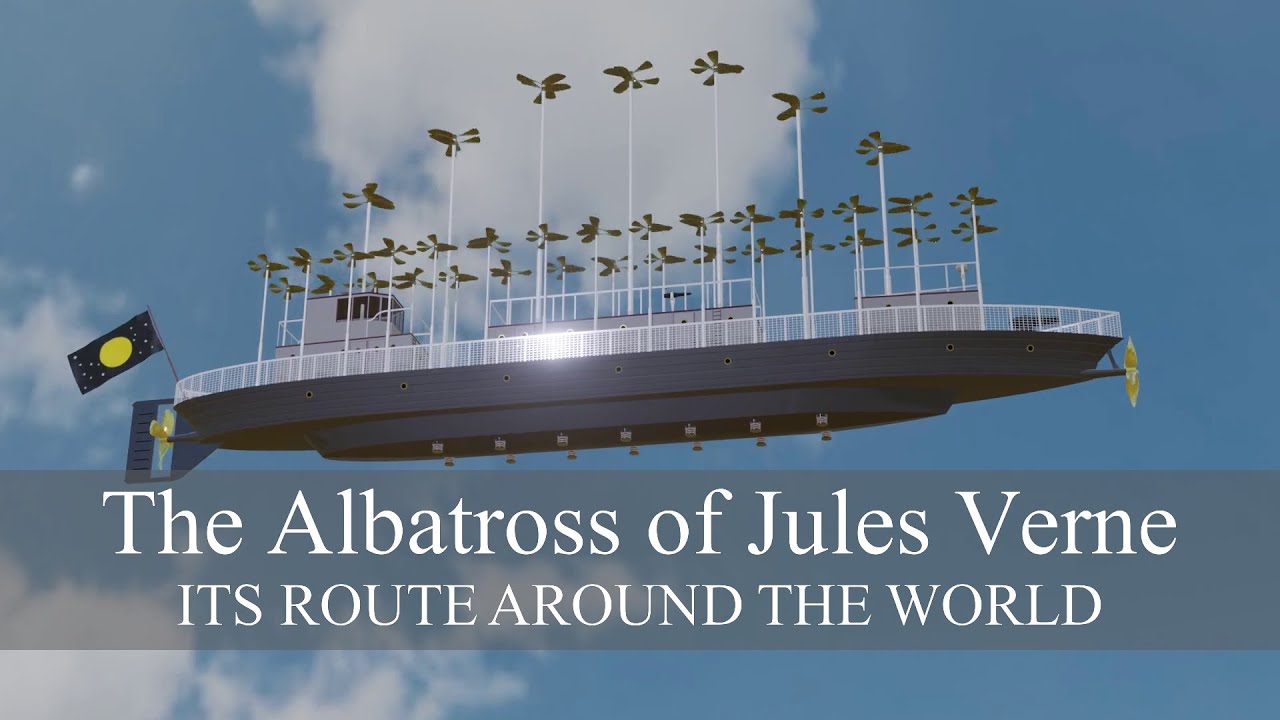The Albatross of Jules Verne: its route around the world