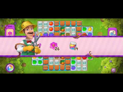 Gardenscapes Level 2141 Walkthrough "No Boosters Used"