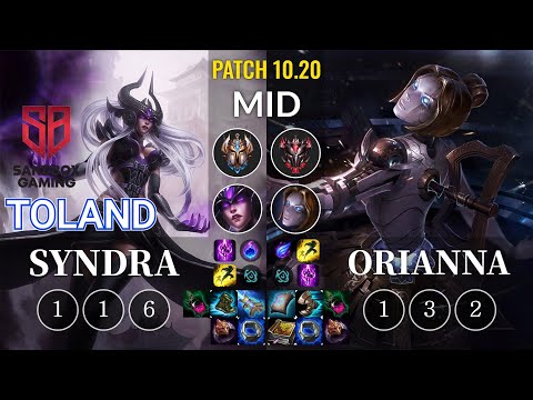 SB TolanD Syndra vs Orianna Mid - KR Patch 10.20