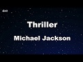 Thriller Michael Jackson Karaoke No Guide Melody Instrumental