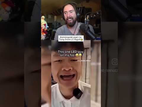 Asmonngold react to Tony from LC Sign!!🤣🤣 #asmongold  #tonylcsign #memes #funny