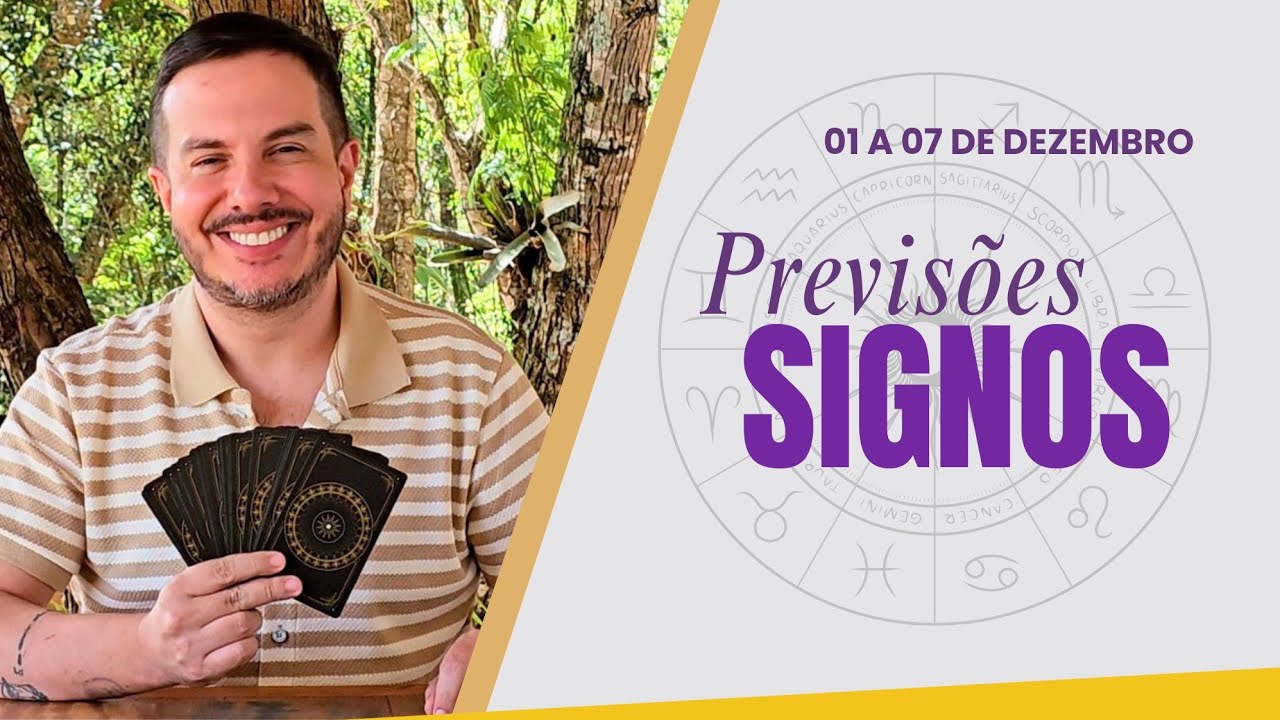 PREVISÕES DOS SIGNOS  - 01 a 07  de DEZEMBRO 2024 | André Mantovanni