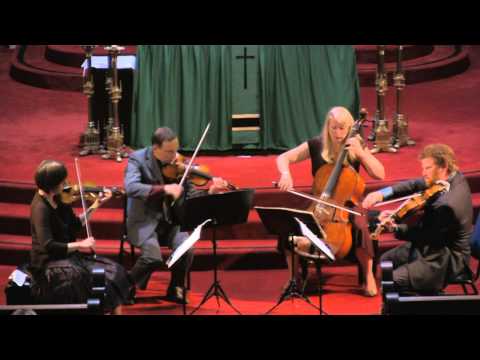 Cypress String Quartet perform Dvorak String Quartet No.13 in G major Op.106 - Mvt 2