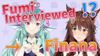 [Eng Sub]Fumi interviewed Finana about video on Twitter[Fumi/フミ][Finana Ryugu/フィナーナ竜宮]