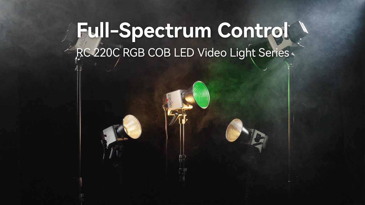 🌈 Full-Spectrum Control | #INTRODUCING RC 220C RGB COB LED Video Light Series - YouTube