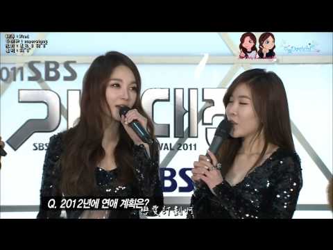 【兩站聯合】【 繁中】111229 SBS 歌謠大戰 紅地毯 Davichi 訪問