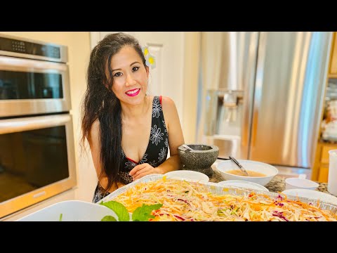 Khmer Fresh Summer Chicken & Pork Cabbage Salad With Somaly Khmer Cooking & Lifestyle