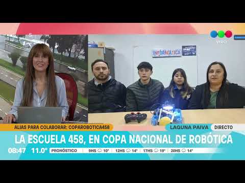 La escuela 458 de Laguna Paiva participará de la final de la Copa Nacional de Robótica en Neuquén