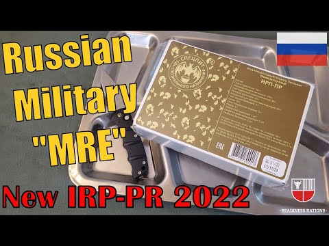 Russian MRE Review IRP-PR NEW 2022 Military Field Ration | Individual Meal Ready to Eat Taste Test