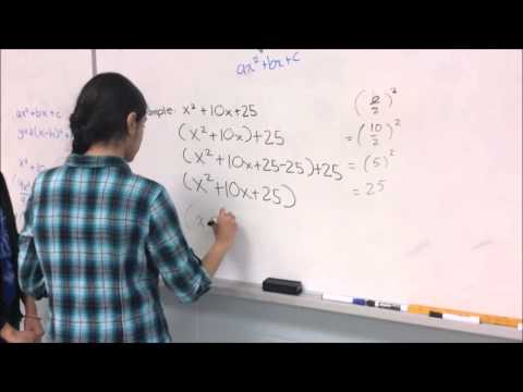 Standard Form to Vertex Form