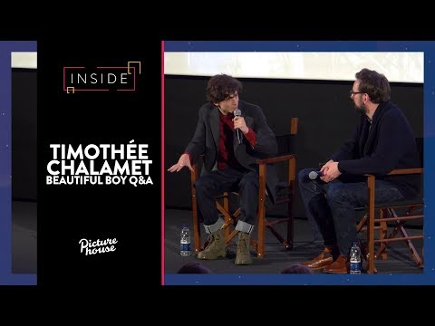 Thumbnail of the video: Timothee Chalamet Q&A