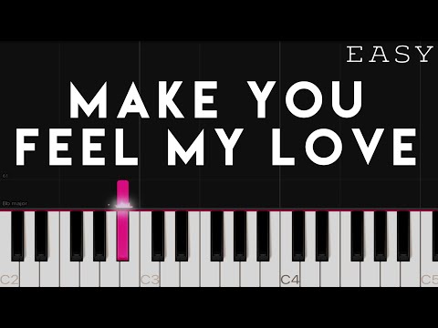 Make You Feel My Love - Adele piano tutorial