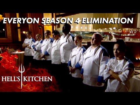 Every Season 4 Elimination On Hell's Kitchen