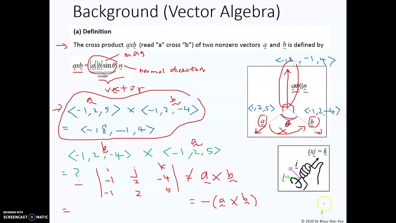 Absolute vs Relative Motion Part 1 Vector Algebra Background