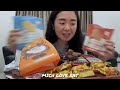 MUKBANG CHOCOLATE STROPWAFLE MANGO PUDDING Michloveeatasmr
