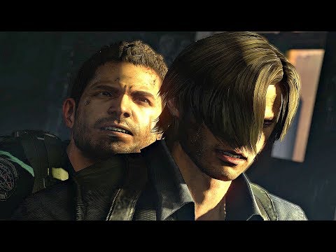 Resident Evil 6 - Chris VS Leon Fight Cutscene (4K 60FPS)