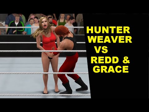 WWE 2K17 Hunter Weaver vs Jobbers Redd & Grace - Baywatch Watch