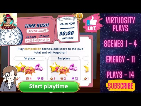 June’s Journey Time Rush Scene Shift Competition 15 Sept - 17 Sept, 2025 Energy 11 Scenes 1 - 4