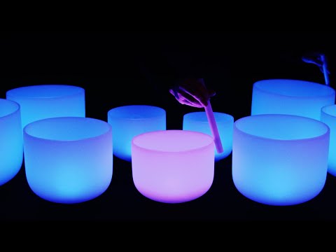 Release Tension - Deep Sleep & Chakra Aligning Crystal Bowls - 432Hz Sound Bath