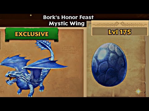BORK'S HONOR FEAST "MYSTIC WING" Max Level 175 Titan Mode - Dragons: Rise of Berk