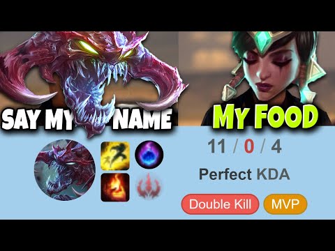 Say my name...MY FOOD...You're God damn right 🔥 Cho'God total DOMINATION 🔥  LoL ChoGath s10 Gameplay