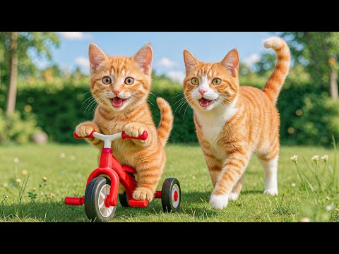 Mama Cat Works Hard Selling Steamed Buns to Buy a Bicycle for Her Smart Kitten 🐱🥟🚲 | Heartwarming