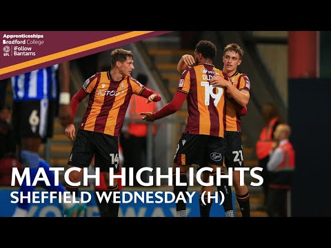 MATCH HIGHLIGHTS: Bradford City v Sheffield Wednesday
