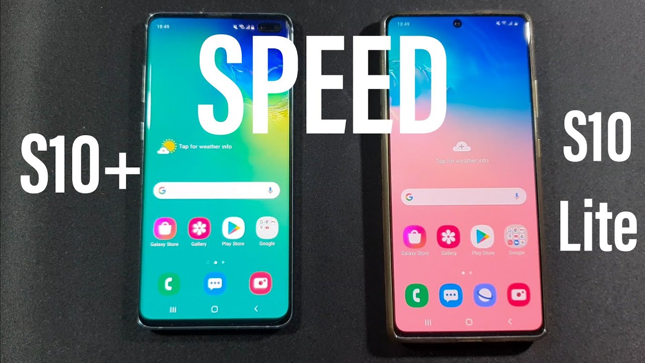 Samsung S10 Plus vs Samsung S10 Lite Speed Test