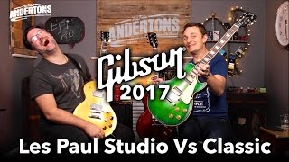 Gibson 2017 Les Pauls - Classic vs Studio Shootout!!