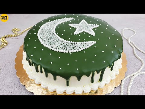 14th AUGUST CAKE | PAKISTANI FLAG CAKE | INDEPENDENCE DAY CAKE || by Aqsa's Cuisine