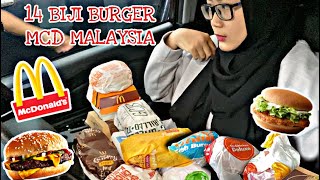 REVIEW SEMUA MENU BURGER MCDONALDS MALAYSIA 🍔 (bukan mukbang malaysia)